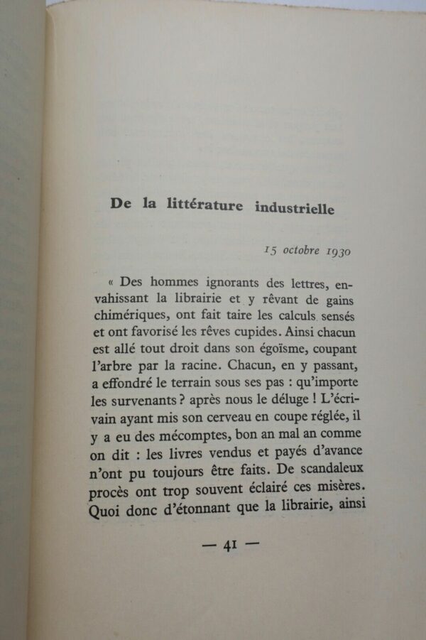 MASSIS (Henri) Dix ans après. Réflexions sur la littérature d'après + dédicace – Image 5