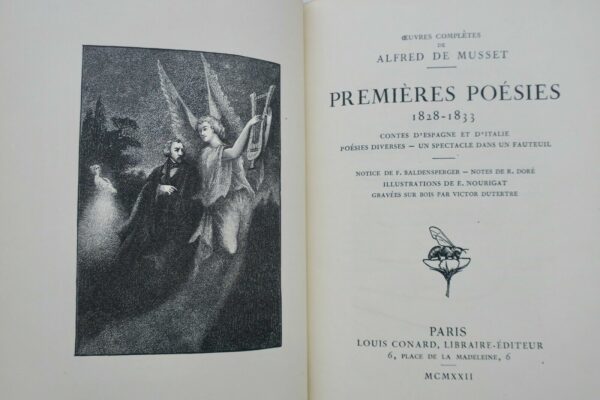 MUSSET Premières poésies reliure Canape – Image 7