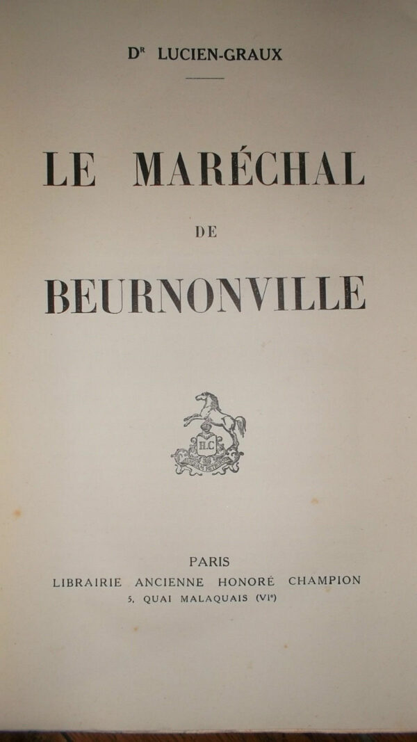 Maréchal de Beurnonville.  + dédicace 1929