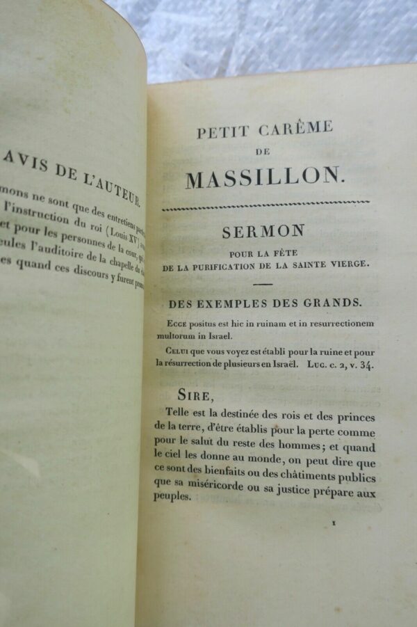 Massillon Petit carême de Massillon, évêque de Clermont Imprimerie Didot 1812 – Image 8