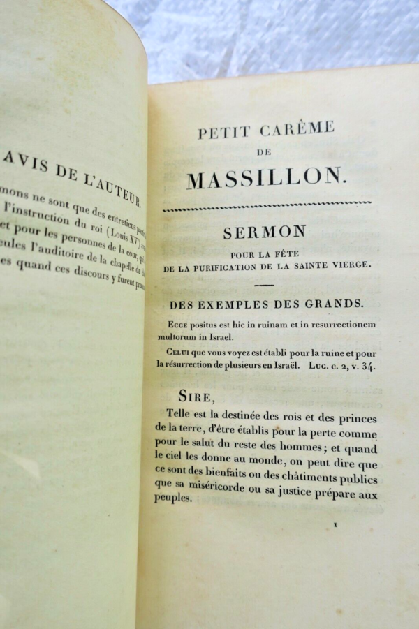 Massillon Petit carême de Massillon, évêque de Clermont Imprimerie Didot 1812 – Image 8