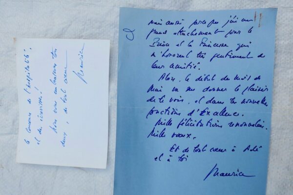 Maurice Druon  lettre manuscrite autographe signée – Image 3