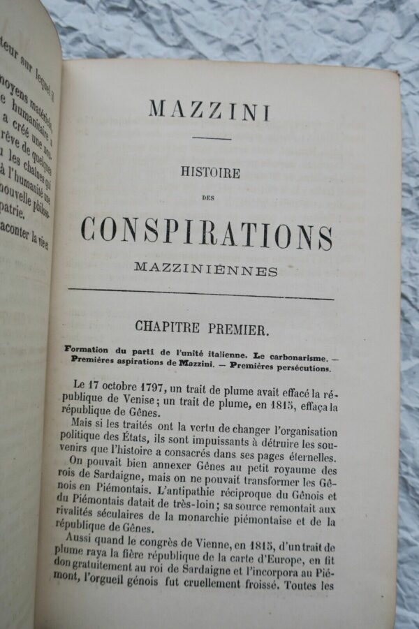 Mazzini - Histoire des conspirations mazziniennes 1869 – Image 7