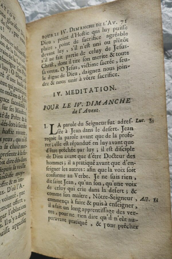 Méditations sur tous les mystères de la foy et sur les epistres.. 1712 – Image 6