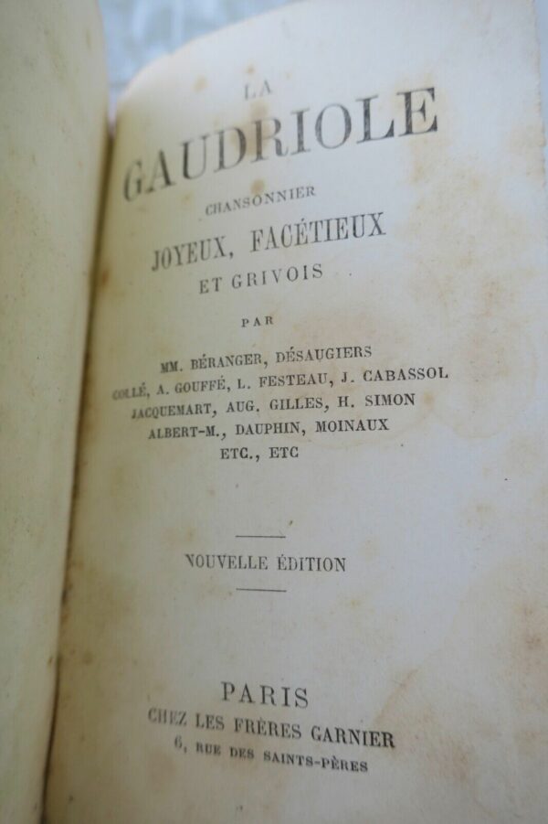 Mini Gaudriole Chansonnier Joyeux, Facetieux et Grivois – Image 4