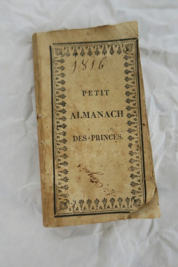 Mini Petit almanach des princes 1816