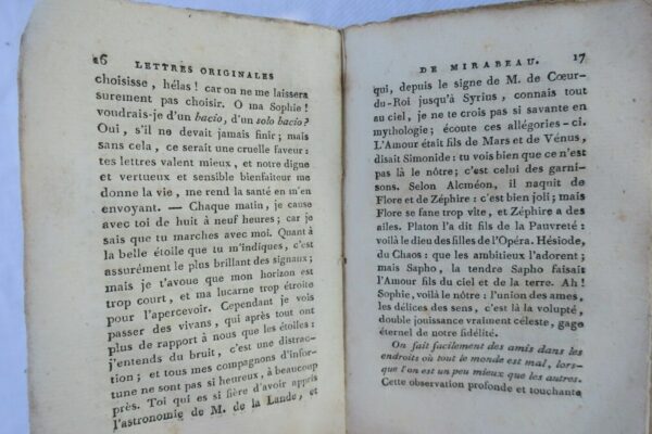 Mirabeau Lettres originales de Mirabeau, écrites du donjon de Vincennes 1803 – Image 12