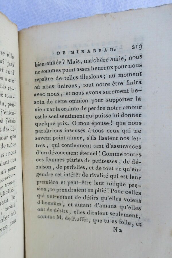 Mirabeau Lettres originales de Mirabeau, écrites du donjon de Vincennes 1803 – Image 5