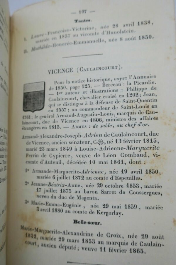 NOBLESSE BOREL d'HAUTERIVE Annuaire de la Noblesse de France 1882 – Image 5