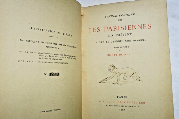 Paris MONTORGUEIL BOUTET (Henri) L'année féminine 1896 : Les Parisiennes – Image 9