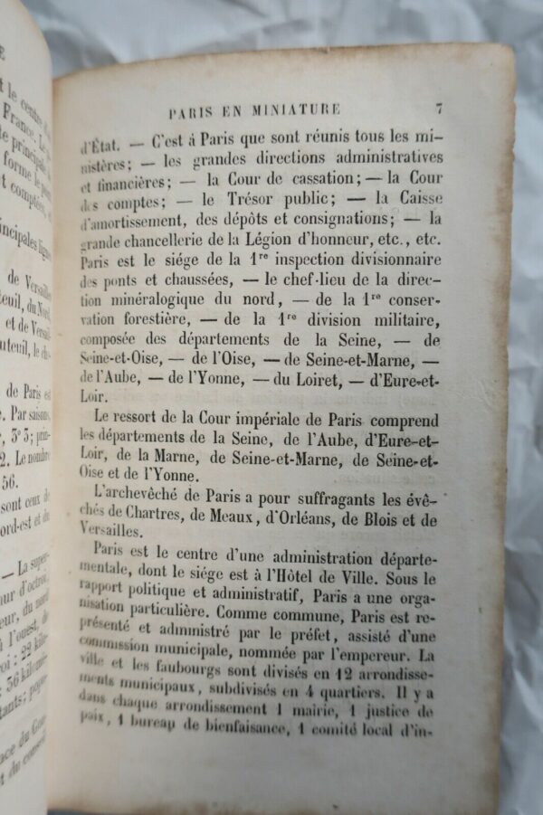 Paris en miniature guide pittoresque de voyageur 1858 – Image 4