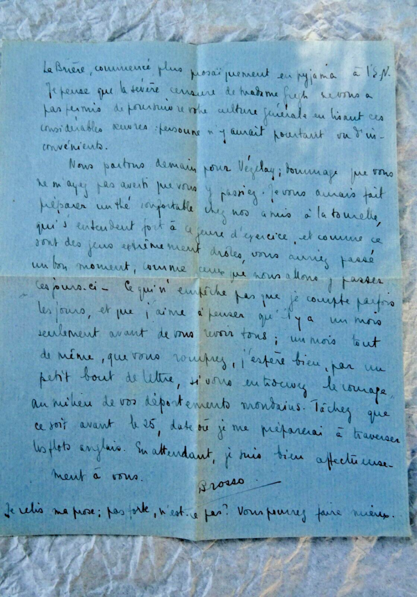 Pierre Brossolette  lettre autographe signée – Image 3