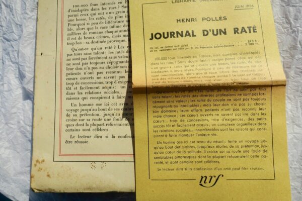 Polles Henri JOURNAL D'UN RATE + dédicace + S.P. – Image 5