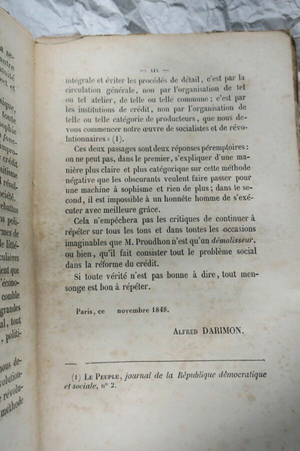 Proudhon, Pierre-Joseph: Résumé de la question sociale, banque d échange 1849 – Image 6