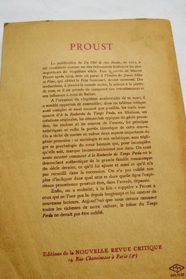 Proust FERNANDEZ, Ramon. A la gloire de... Proust – Image 13