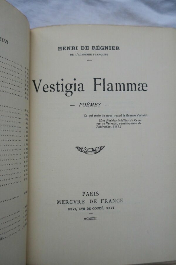 REGNIER Vestigia flammae 1921 – Image 4