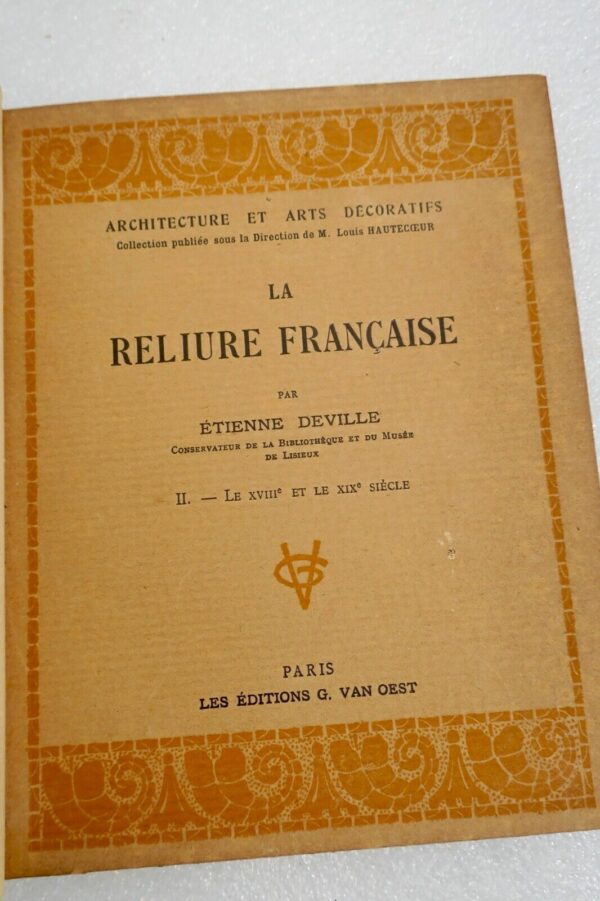 RELIURE DEVILLE La reliure française – Image 3