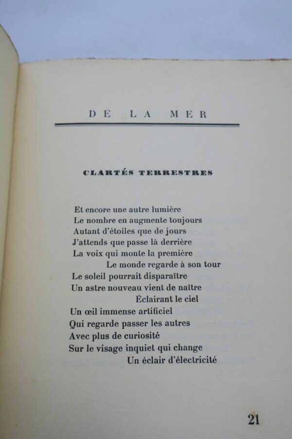 REVERDY (Pierre) Écumes de la mer  1925 – Image 6