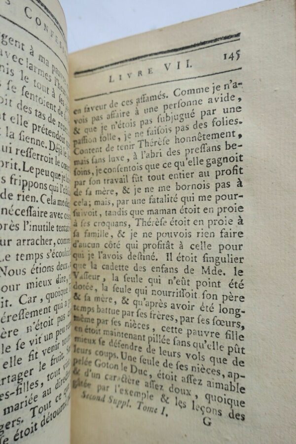 ROUSSEAU les confessions  1789 réveries du promeneur solitaire – Image 9