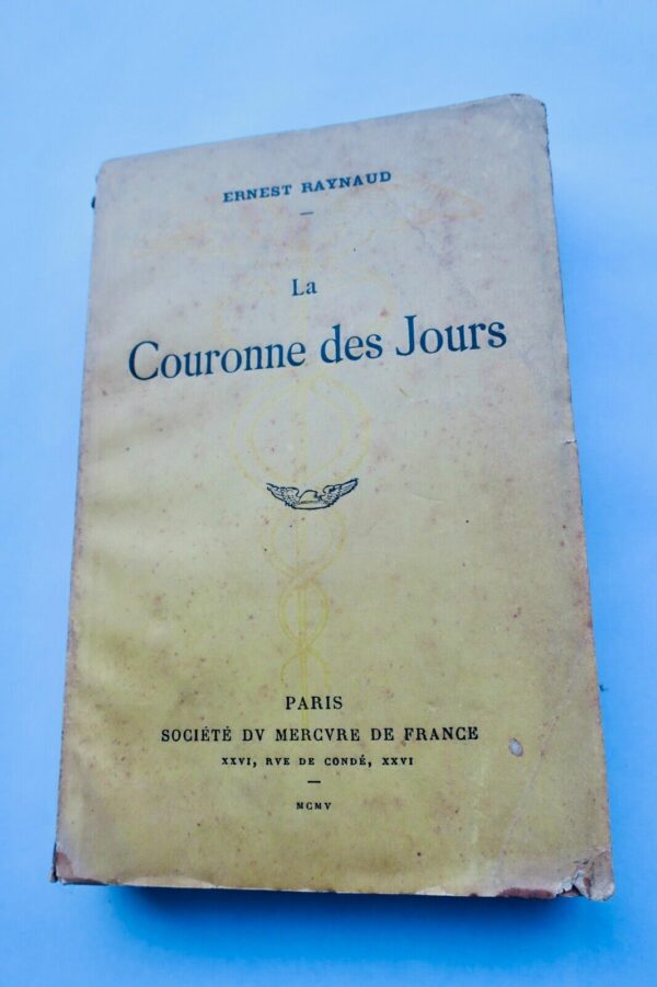 Raynaud Ernest La Couronne des jours Envoi de l'auteur – Image 3