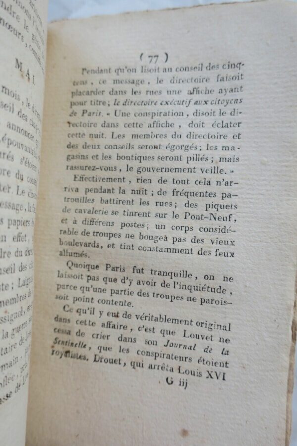 RévolutionAlmanach des gens de bien contenant..anecdotes sur des personnages1796 – Image 4