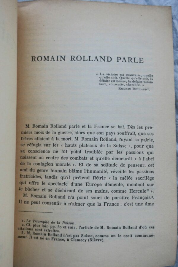 Romain Rolland contre la France + dédicace – Image 6