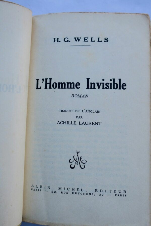 SF WELLS H.G. L HOMME INVISIBLE 1932 – Image 7