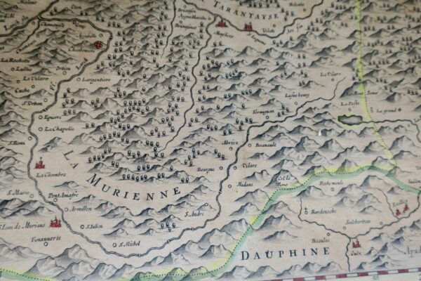 Savoie carte Sabaudia Ducatus. Savoye Blaeuw ca. 1630 – Image 11