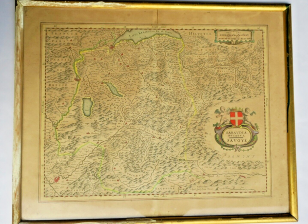 Savoie carte Sabaudia Ducatus. Savoye Blaeuw ca. 1630 – Image 3