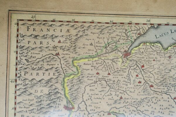 Savoie carte Sabaudia Ducatus. Savoye Blaeuw ca. 1630 – Image 9