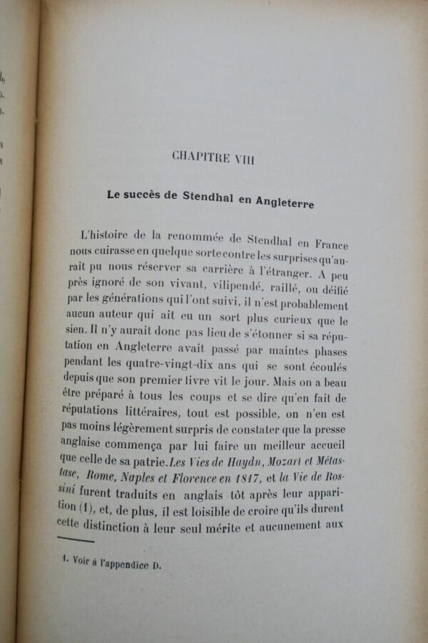 Stendhal et l'Angleterre. Préface de M. Ad. Paupe – Image 4