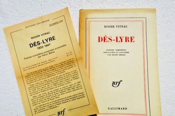 VITRAC (Roger). Dés-lyre. Poésies complètes...