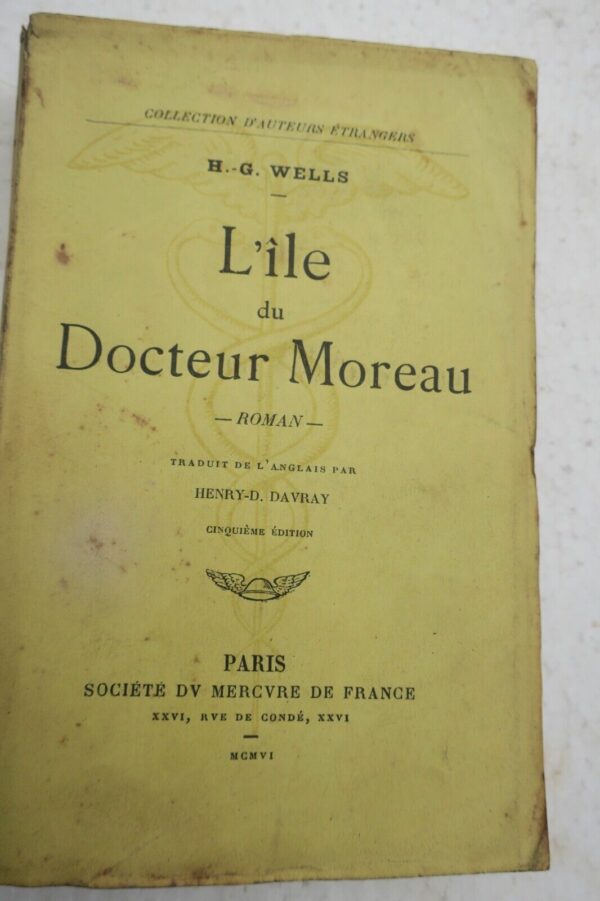 WELLS (H. -G. ) L'ile du Docteur Moreau 1906 EO – Image 3