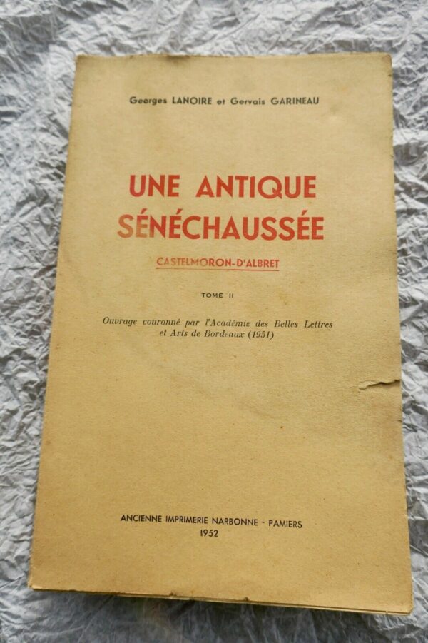 antique sénéchaussée Castermoron-d'Albret 1952