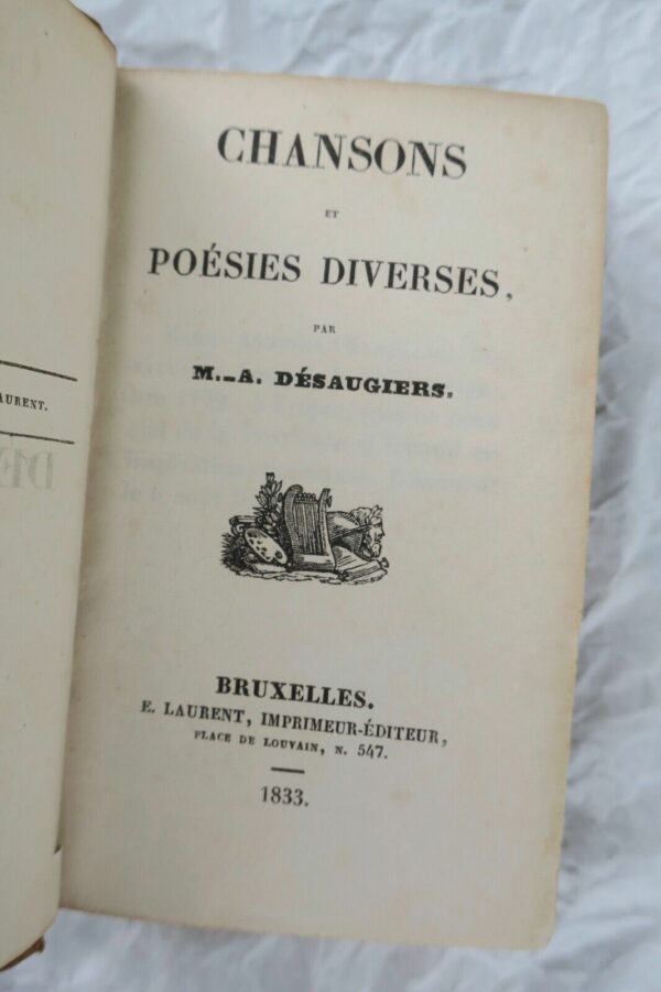 mini Désaugiers Chansons et Poésies diverses 1833 – Image 3