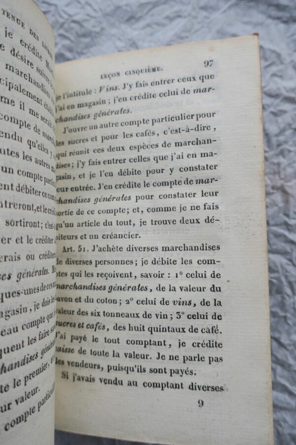 tenue des livres enseignée en vingt et une leçons et sans maître 1830 – Image 5