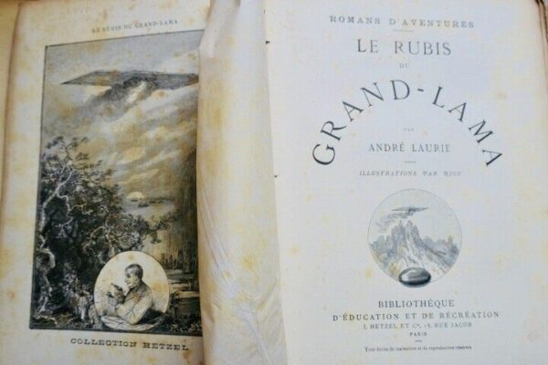 ANDRÉ LAURIE  Le Rubis du Grand Lama HETZEL – Image 3