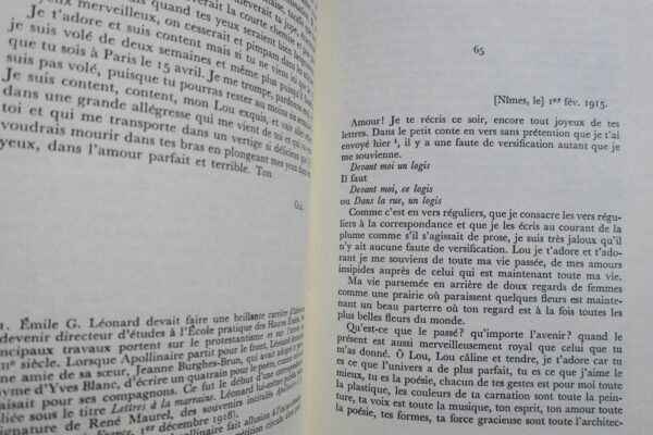 APOLLINAIRE (Guillaume) Lettres à Lou Préface et notes de Michel Décaudin EO – Image 5