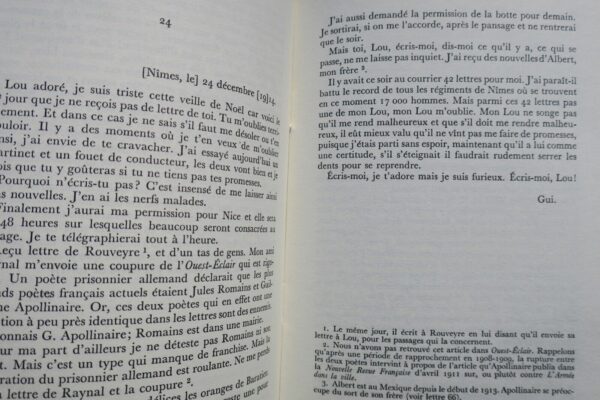 APOLLINAIRE (Guillaume) Lettres à Lou Préface et notes de Michel Décaudin EO – Image 7