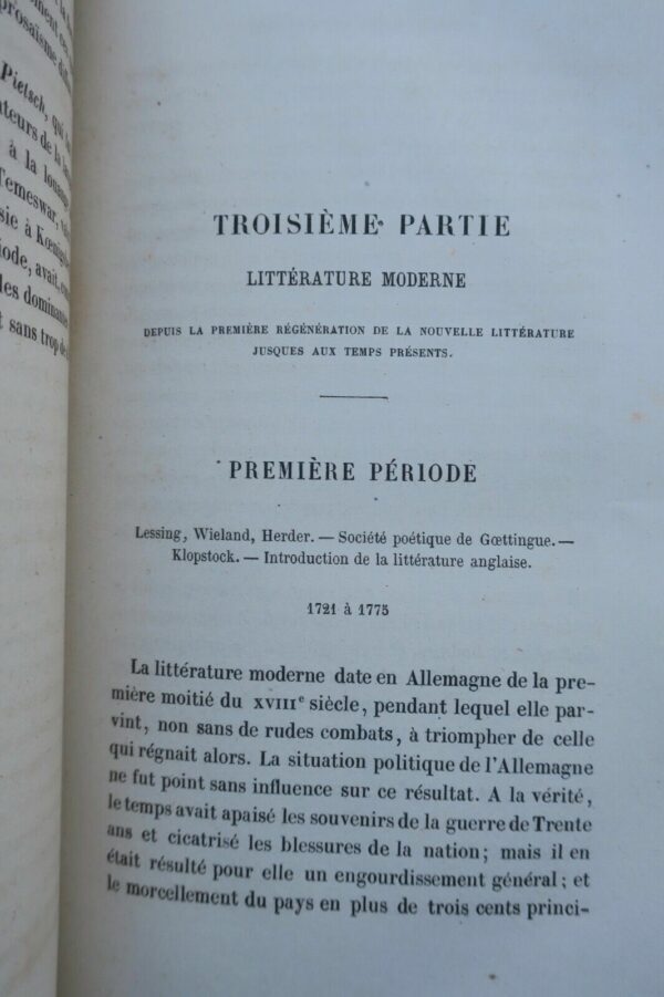 Allemagne Tableau de la littérature allemande - depuis l'établissement 1864 – Image 6