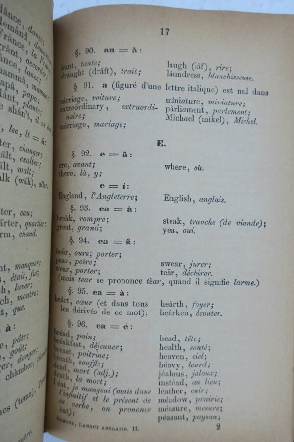 Anglais NLLE METHODE PRATIQUE ET FACILE POUR APPRENDRE LA LANGUE ANGLAISE 1872 – Image 5