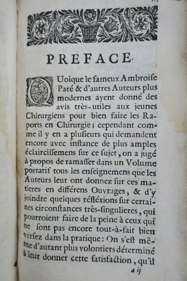 Art de faire les raports en chirurgie où l'on enseigne la pratique..1730 – Image 6