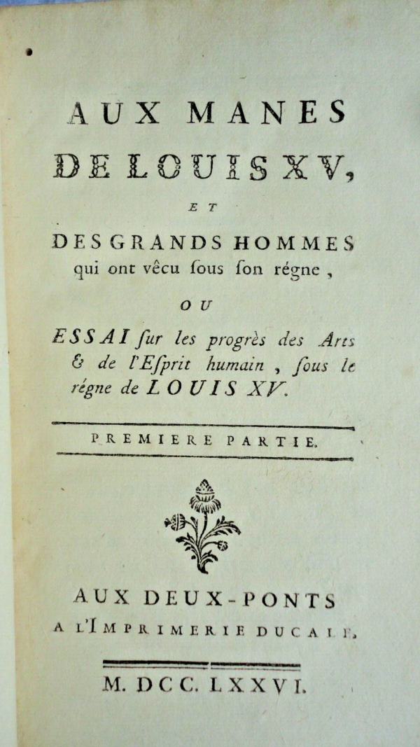 Aux manes de Louis XV et des grands hommes 1776 – Image 4