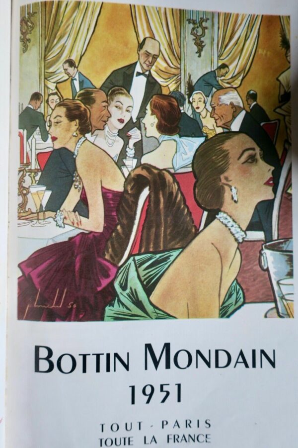 BOTTIN MONDAIN 1951 TOUT- PARIS TOUTE LA FRANCE