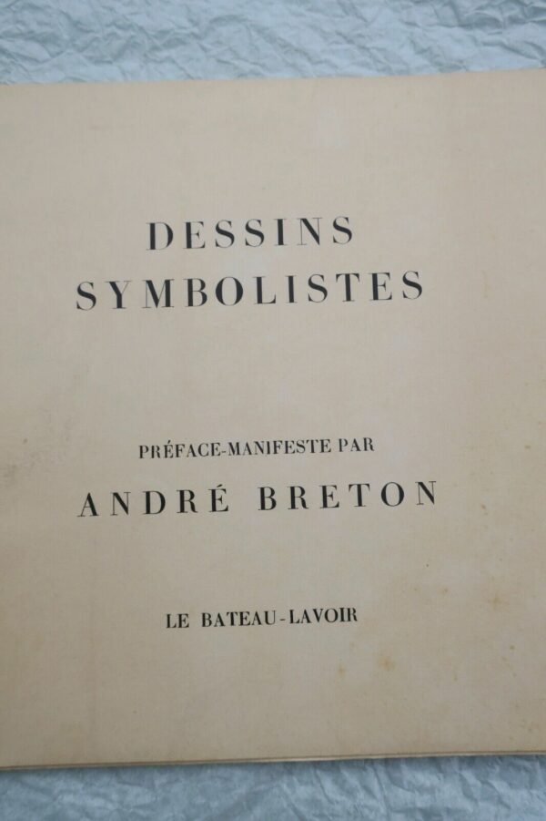 BRETON André  Dessins symbolistes Le Bateau-Lavoir 1958