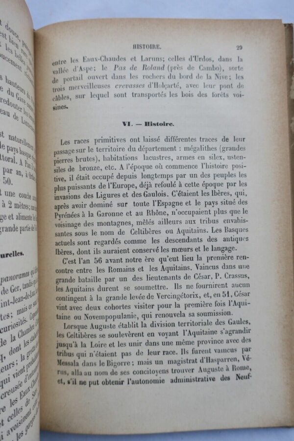 Basque 64 JOANNE Adolphe Géographie du département des Basses Pyrénées 1903 – Image 6