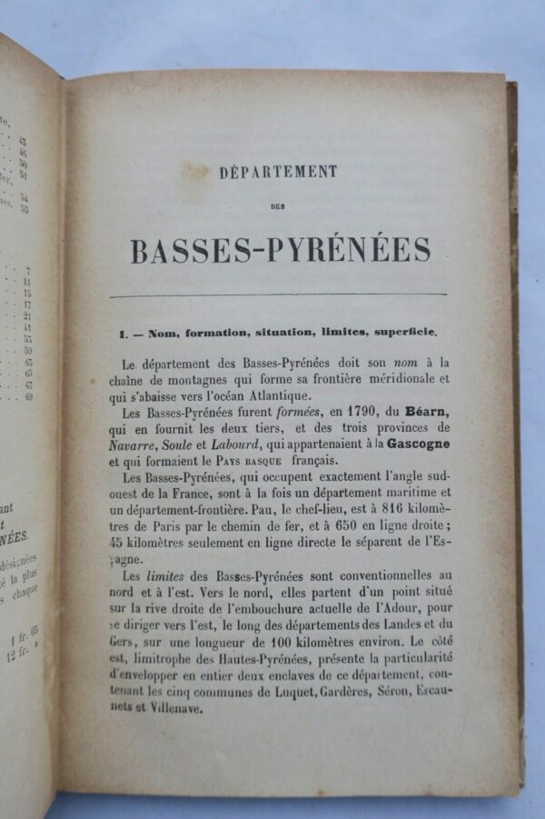 Basque 64 JOANNE Adolphe Géographie du département des Basses Pyrénées 1903 – Image 8