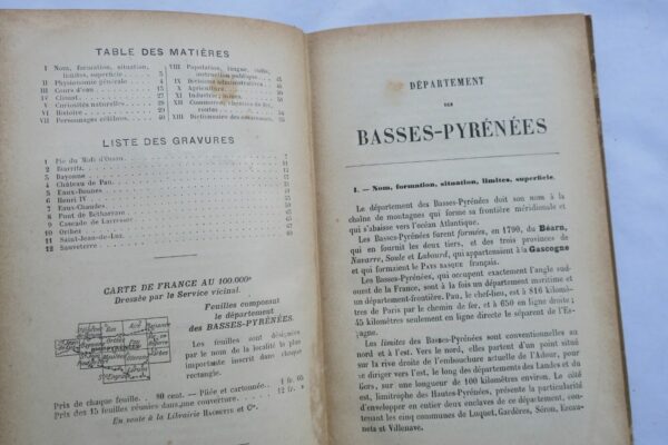 Basque 64 JOANNE Adolphe Géographie du département des Basses Pyrénées 1903 – Image 9