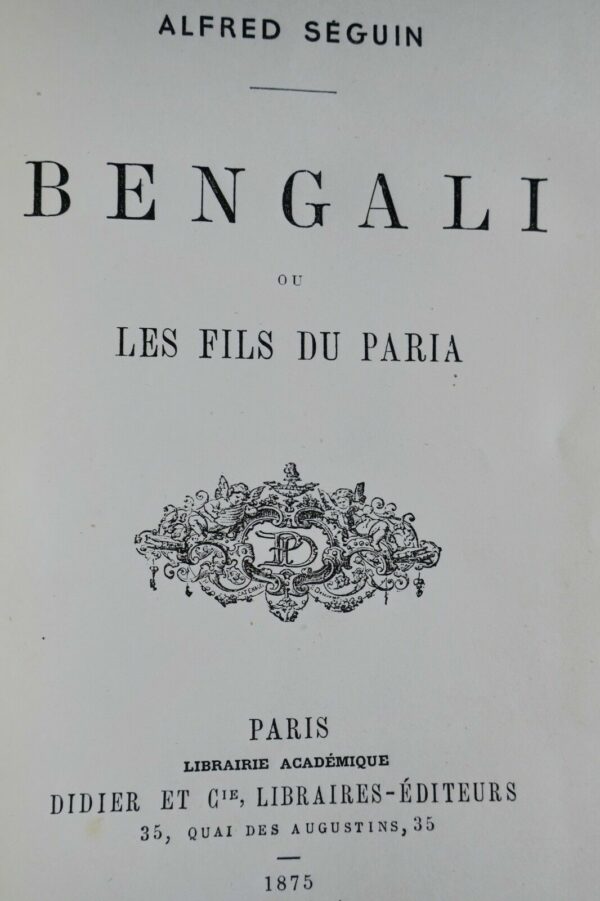 Bengali Ou Les Fils Du Paria 1875 – Image 6