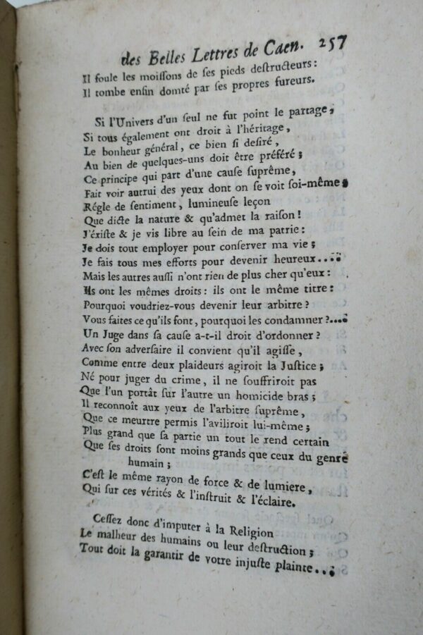 CAEN MEMOIRES DE L'ACADEMIE DES BELLES LETTRES DE CAEN 1755 – Image 5